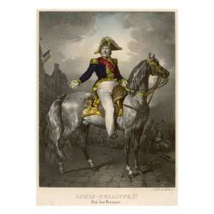 Louis Philippe King of the French, known as the Citizen King Stretched 