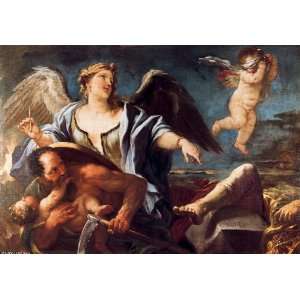 FRAMED oil paintings   Luca Giordano   24 x 16 inches   History writes 