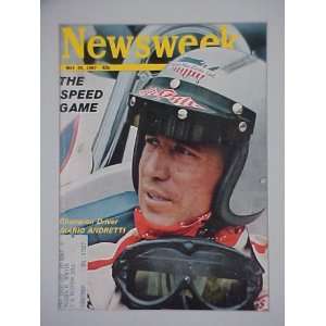 Mario Andretti Champion Driver May 29, 1967 Newsweek Magazine 