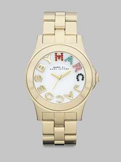 Marc by Marc Jacobs   Multi Colored Crystal Accented Stainless Steel 