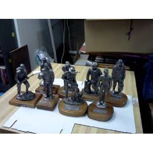 Michael Anthony Ricker Closed Edition Set of 8 Pewter Statues