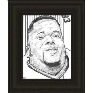  Bay Packers Framed Gilbert Brown Green Bay Packers Print By Michael 