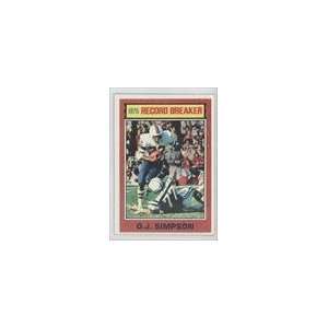  1976 Topps #6   O.J.Simpson RB Sports Collectibles