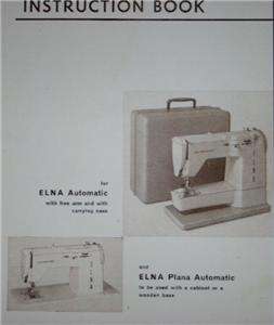 Elna Sewing Machine Instruction Manual On CD  