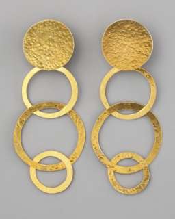 Gold Disc Earrings  