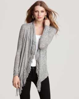 Rebecca Taylor Fringed Open Front Cardigan   Sweaters   Apparel 