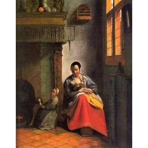 Hand Made Oil Reproduction   Pieter de Hooch   24 x 30 inches   Woman 