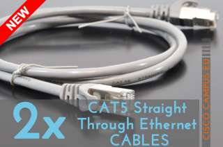 2x CAT5 Crossover Ethernet Cables