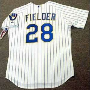 PRINCE FIELDER Milwaukee Brewers Majestic AUTHENTIC Alternate Home 