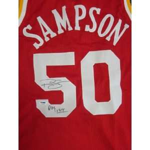  Ralph Sampson Autographed Rockets Jersey ROY 1984 PSA/DNA 