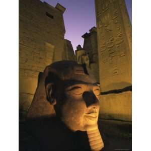  Statue of the Pharaoh Ramses II at Entrance to the Temple 