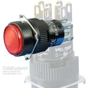  Red SPDT Push Button (Toggle) Switch w/ LED