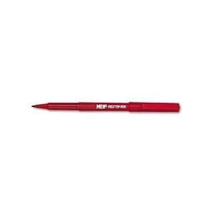 Eberhard Faber Felt Tip Pen, Fine Tip, Red Ink SAN38012 