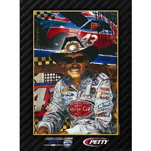 Richard Petty Inaugural Inductee Hall Of Fame Poster By Stephen 