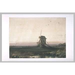   Richard Parkes Bonington   24 x 16 inches   Landscape with two mills