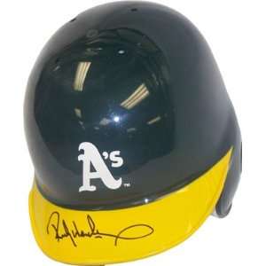 Rickey Henderson Autographed Oakland Athletics Baseball Mini Helmet