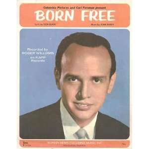  Sheet Music Born Free Roger Williams 154 