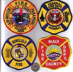 HAWAII US FEDERAL FIRE DEPARTMENT PATCH AIRPORT EAGLE FIREMAN  