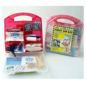 New First Aid Kit Home, Office, Travel   Hard Case & Handle   Meets 