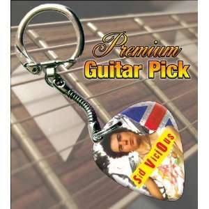  Sid Vicious Premium Guitar Pick Keyring Musical 