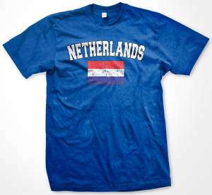 NETHERLANDS Flag International Soccer T shirt Dutch  