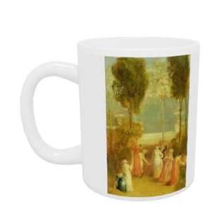 The Garden, c.1820 (oil on panel) by Thomas Stothard   Mug   Standard 