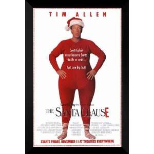   The Santa Clause FRAMED 27x40 Movie Poster Tim Allen