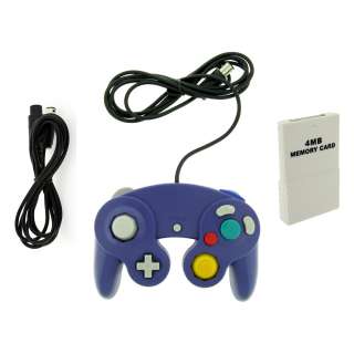 Game Controller Pad + 4MB Memory Card +Extension Cable for Nintendo 