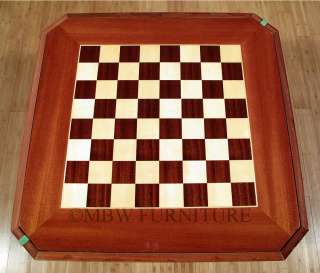   Mahogany Roulette Chess Backgammon Convertible Game Table c1970s p57