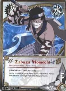 3X N 024 PARALLEL FOIL Zabuza Momochi Rare Naruto Card  