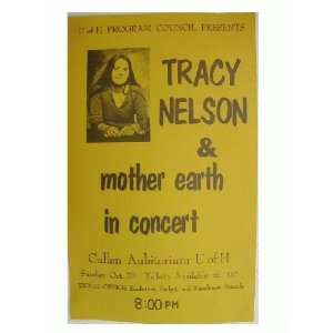 Tracy Nelson Handbill Poster And Mother Earth &