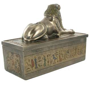 Egyptian Sphinx Jewelry Trinket Box   Egypt Box   7807  