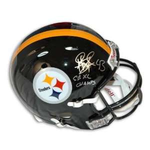 Troy Polamalu Autographed Pro Line Helmet  Details Pittsburgh 