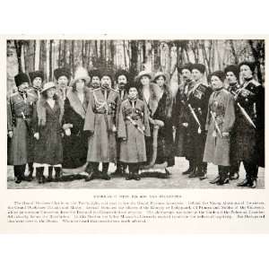  1919 Print Russian Military Army Tsar Nicholas Family 