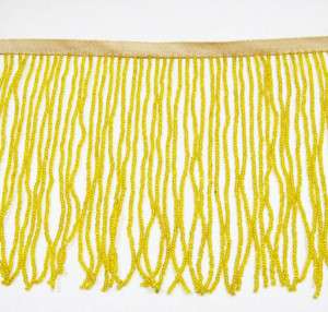 39 GLASS 10HIGH BEADED FRINGE CRAFT SEWING TRIM 10y  