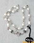 HONORA GORGEOUS PALLINI 17 HEAVY STERLING SILVER AND 7MM WHITE 