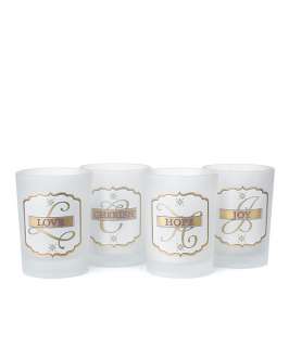 16 WEDDING DECORATION VOTIVE CANDLE HOLDERS /CONTAINERS 068180005222 
