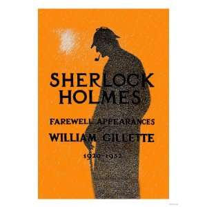 William Gillette as Sherlock Holmes Farewell Appearance Premium 