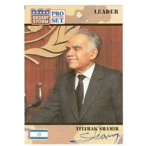 Yitzhak Shamir Autographed/Hand Signed trading card Israeli Prime 