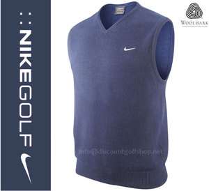 GENUINE NIKE GOLF   JUMPER/SWEATER * LAMBSWOOL VEST * ALL SIZES  