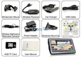 Inch Touchscreen GPS Navigator with Wireless Navigator Rear View 
