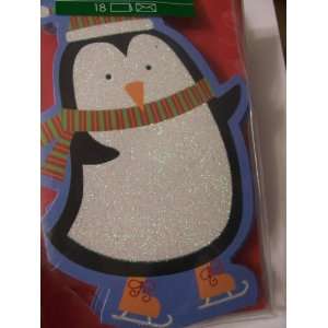   Set of 18 Cards & Envelopes (Skating Penguin)