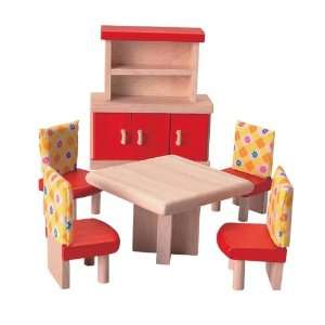  Plantoys Dollhouse Furniture 6 Piece Dining Room Set 