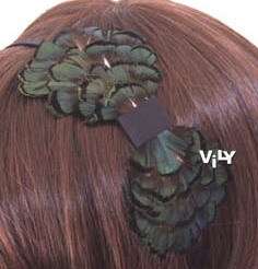 VILY Handmade Feather Headband Hair Band   Forest Bow  