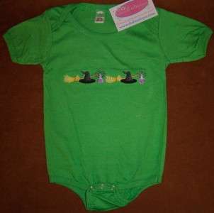   Broom & Hat Halloween Witch 6M 12M 18M 24M Custom Infant Baby Bodysuit