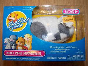 Zhu Zhu Pets Hamster Jinx White Grey Cepia Toy New Box  