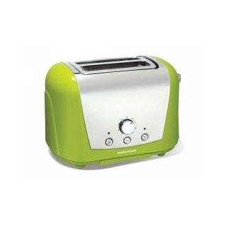   Accents 2 Slice Chrome and Plastic Toaster, Polished and Lime Green