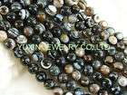 grade Tibetan heaven eye agate beads strand 16 YSS53