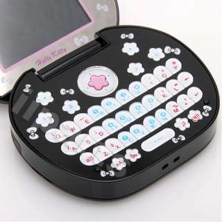 Hello Kitty K668 2SIM Bluetooth Mini Cartoon Flip Phone Black/U  