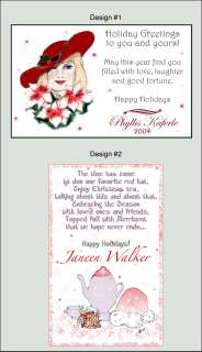 Custom Society Red Hat Christmas Holiday Greeting Cards  